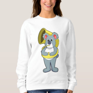 Sudadera Oso Koala en Música con saxofón. PNG