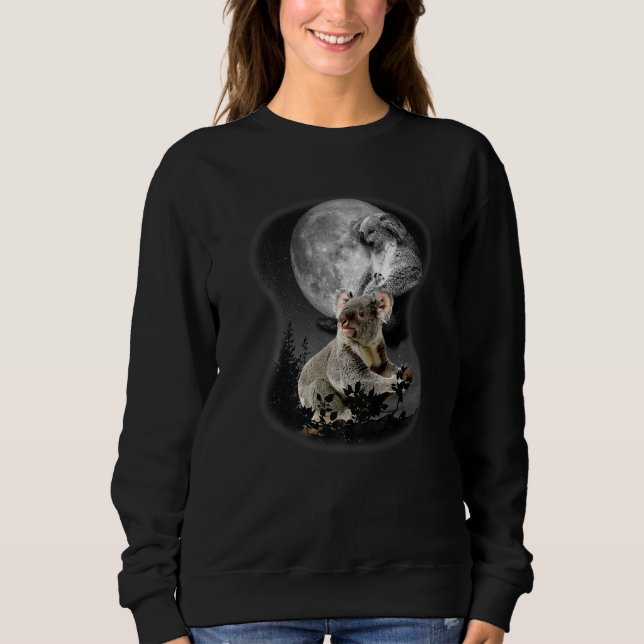 Sudadera Oso Koala Ilustracion Moon Koala 2 (Anverso)