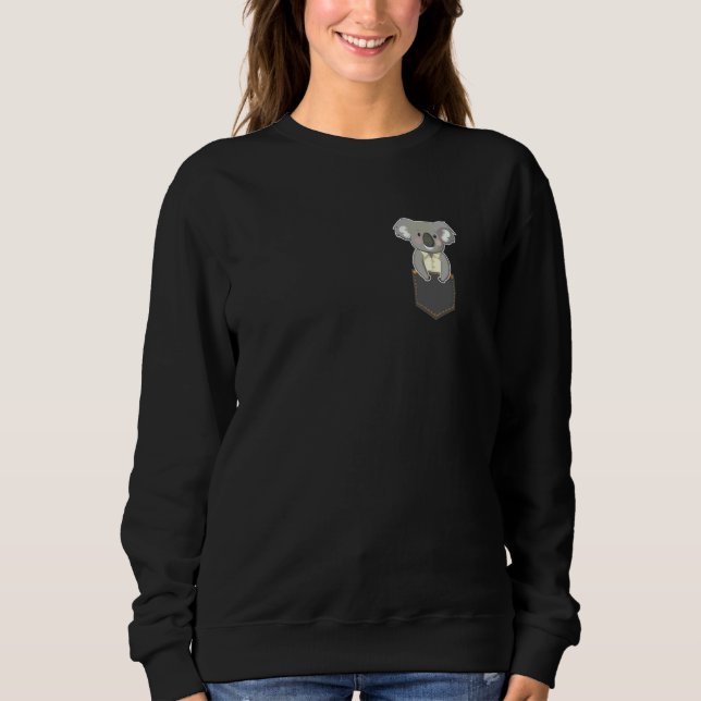 Sudadera Oso Koala Koala En Bolsillo Del Seno Lindo (Anverso)