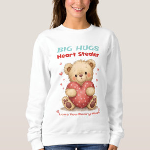 Sudadera Oso Ladrón de Corazones con Grandes Abrazos Lindos