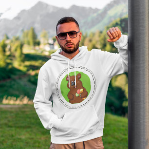 Sudadera Oso lindo con crema de hielo cono divertido animal