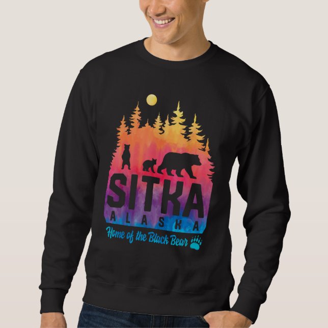 Sudadera Oso madre de tinte y oseos Sitka Alaska (Anverso)