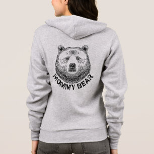 Sudadera Oso mami, Ilustracion de mano dibujada