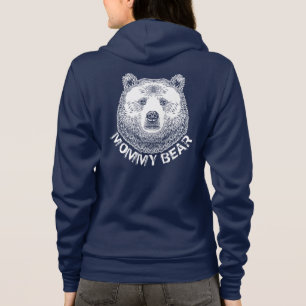 Sudadera Oso mami, Ilustracion de mano dibujada