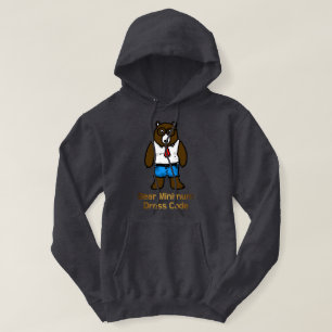 Sudadera Oso Mínimo Gracioso Office Pun Art