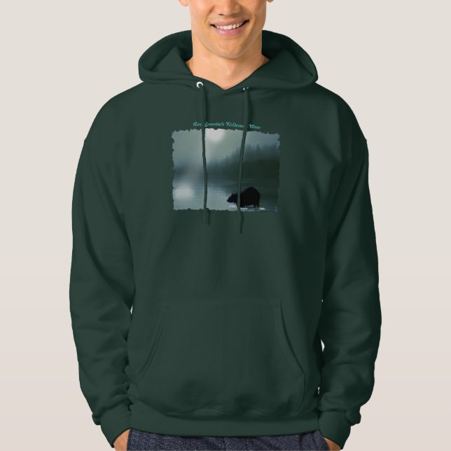 Sudadera OSO NEGRO Y MOONLIGHT Winter Hoodie (Anverso)
