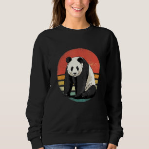 Sudadera Oso Panda Gigante Retro Vintage Zoólogo Animal Be