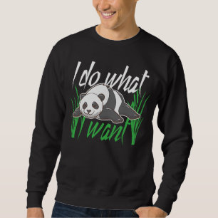 Sudadera Oso Panda Yo hago lo que quiero pandas lindos salv