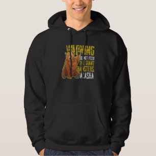 Sudadera Oso Pardo de Alaska Humorístico Fan Salvaje de EE.