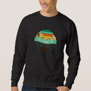 Sudadera Oso Pardo de Yosemite Atardecer Vintage Parque Nac
