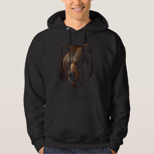 Sudadera Oso Pardo Majestuoso Oso Pardo Impresionante Retra