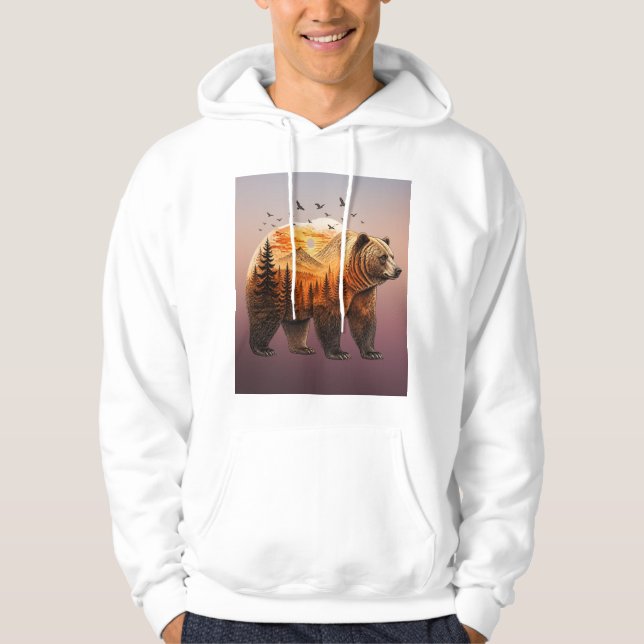 Sudadera Oso Pardo Rústico (Anverso)