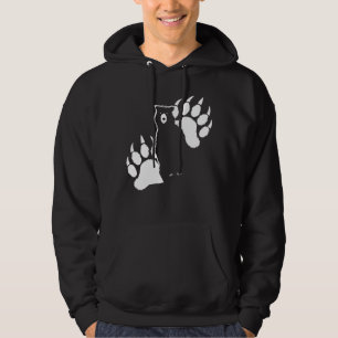 Sudadera Oso pardo y huellas Diseño gráfico