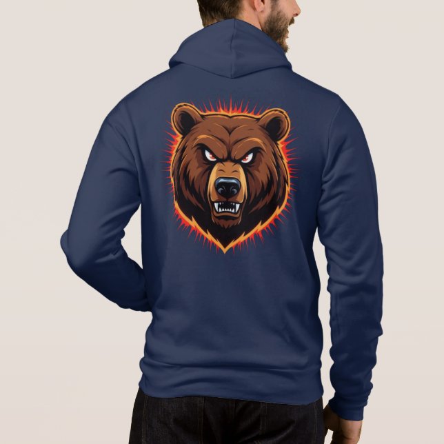 Sudadera Oso Poderoso – Fuerza Bruta de la Naturaleza (Reverso)