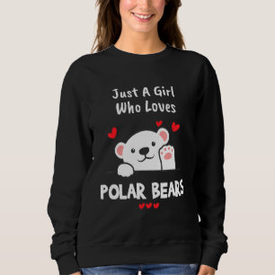 Sudadera Oso Polar Animal Las Chicas Aman Los Osos Polares
