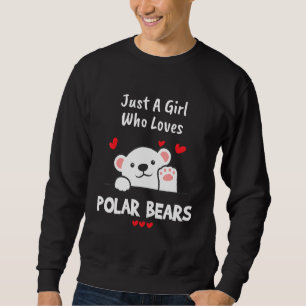Sudadera Oso Polar Animal Las Chicas Aman Los Osos Polares