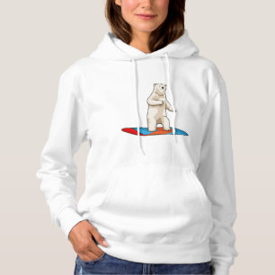 Sudadera Oso polar como snowboard con Snowboard