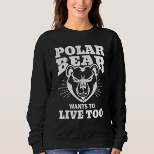 Sudadera Oso Polar de Guay en vivo Cambio Climático Oso Pol