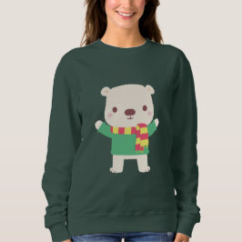 Sudadera Oso polar de Navidades curos