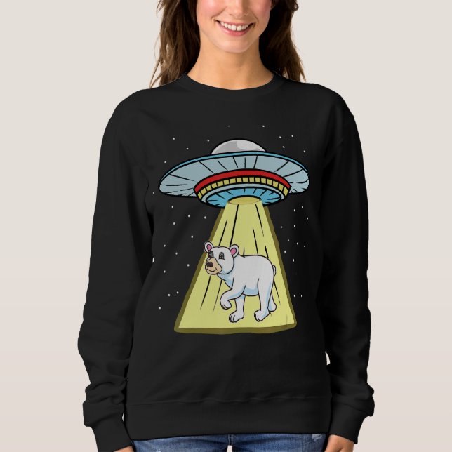 Sudadera Oso Polar De Secuestro De Ufo (Anverso)