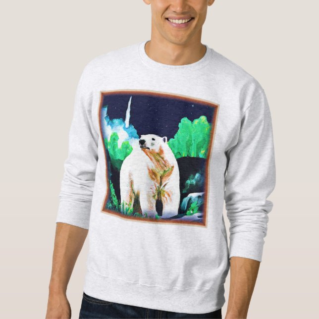 Sudadera Oso Polar en El Salvaje. ¡Hazte con una en Zazzle (Anverso)