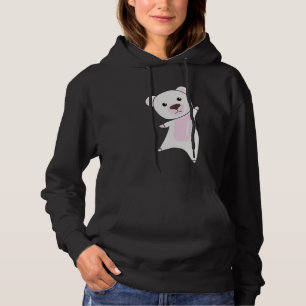 Sudadera Oso Polar Oso De Oso De Teja Cute Animales Con Bla
