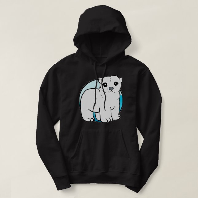 Sudadera Oso polar Personalizado lindo para amantes de los  (Diseño del anverso)