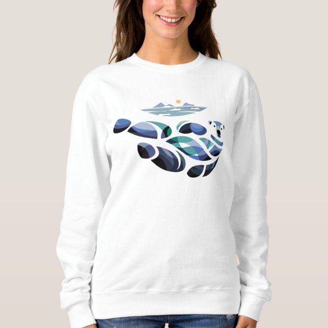 Sudadera Oso polar relajado (Anverso)