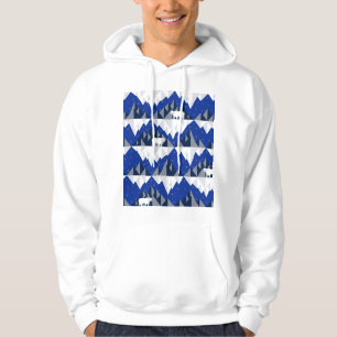 Sudadera Oso Polar sobre el patrón Iceberg sin Marea.