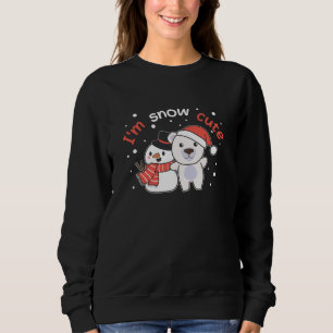 Sudadera Oso Polar Soy Nieve Cute Snowman Nieve Pun