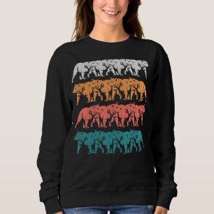 Sudadera Oso retro animal de oso de oso grizzly