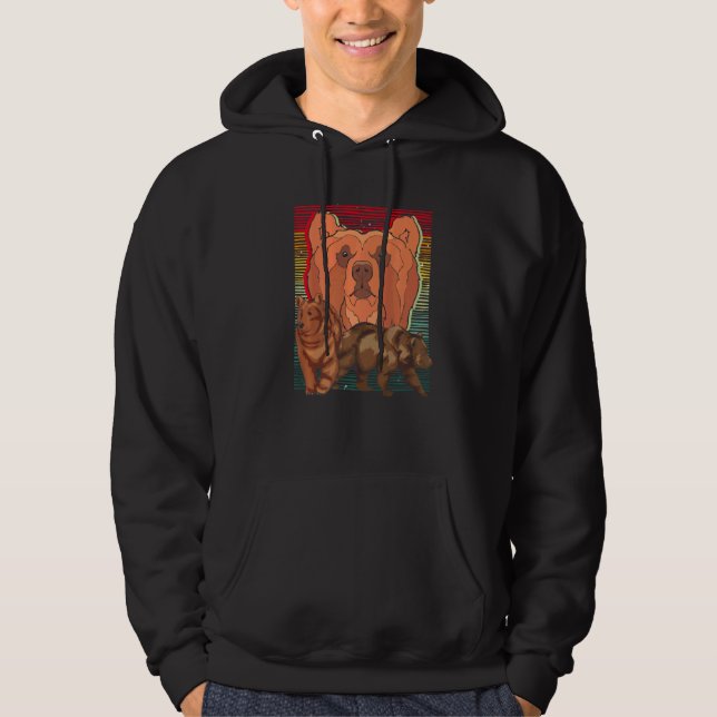 Sudadera Oso Retro de Animal Bear Forest (Anverso)