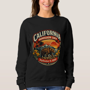 Sudadera Oso Retro del Día de Admisión de California Vintag