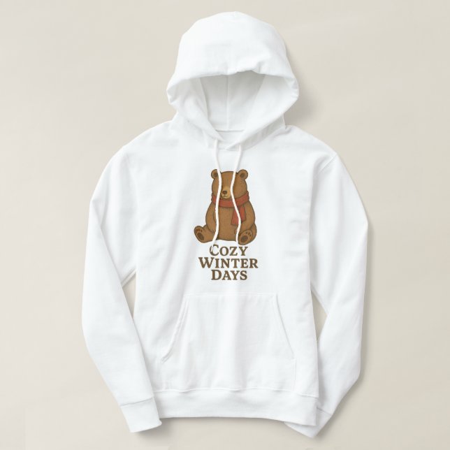 Sudadera Oso Retro Invierno (Diseño del anverso)
