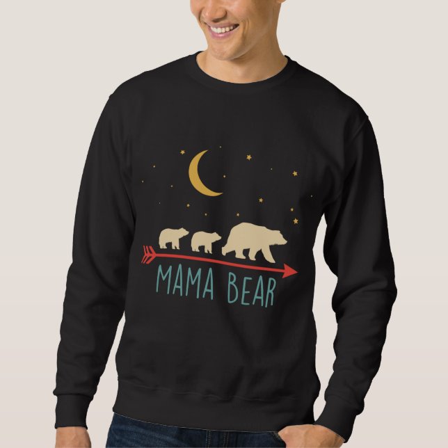 Sudadera Oso Retro Mama con 2 Cubos (Anverso)