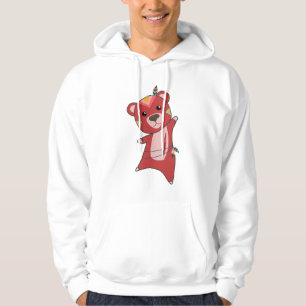 Sudadera Oso Rojo Indio Fashando Con Teddy Feather