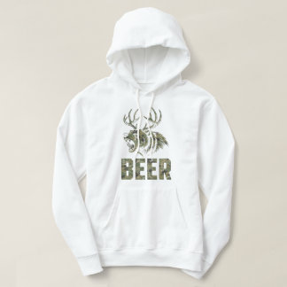 Sudadera Oso Rugiente Con Ciervo Cerveza Cazando Vintage