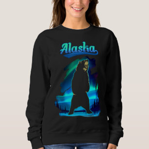 Sudadera Oso ruidoso Alaska Luz del Norte Aurora