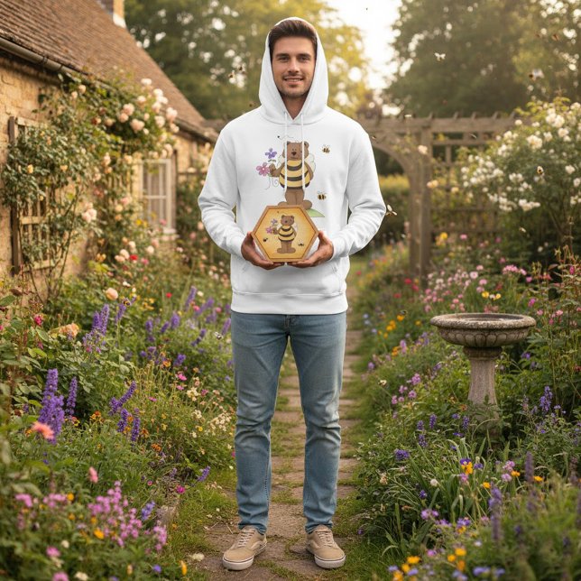 Sudadera Oso vestido como abejorro con flores (Subido por el creador)