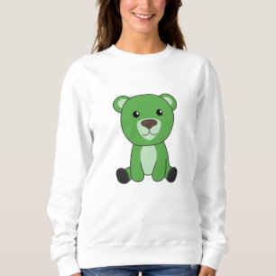 Sudadera Osos Animales De Oso Verde Colorido Cute De Oso