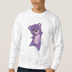 Sudadera Osos Coloridos De Oso Púrpura Cutan Animales Para