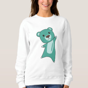 Sudadera Osos Coloridos De Oso Turquesa Cuidados Animales P