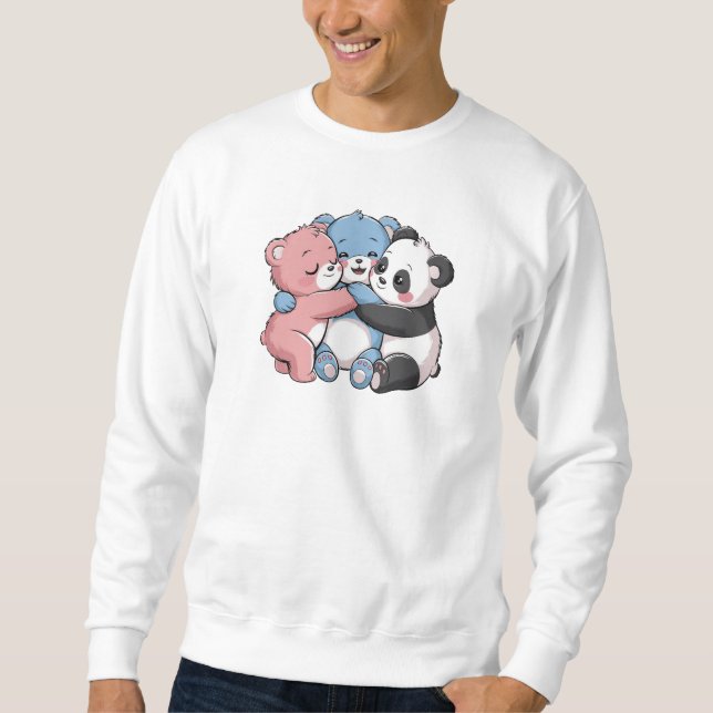 Sudadera Osos de peluche con panda (Anverso)