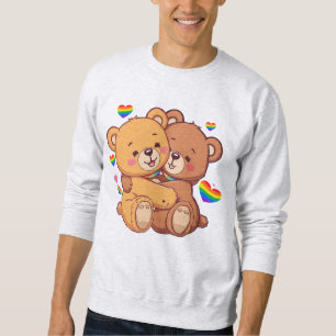 Sudadera Osos del Orgullo abrazándose - El amor es amor