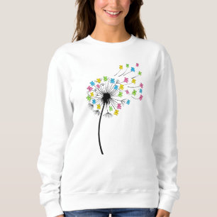 Sudadera Osos lindos volando flujo de dandelia