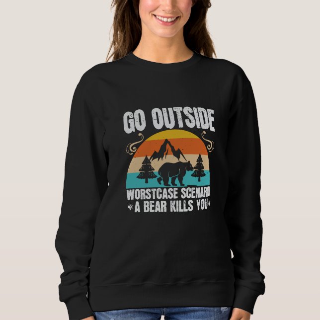 Sudadera Osos - Salir Del Peor Escenario Funda (Anverso)