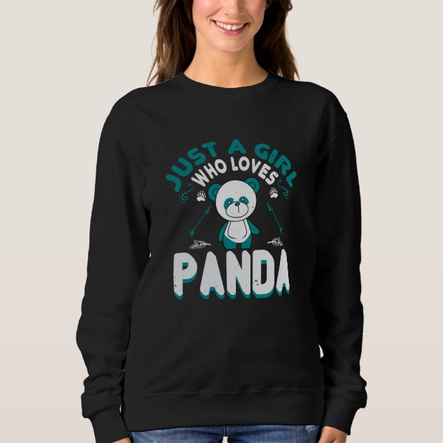 Sudadera Osos - Solo una chica que ama Panda (Anverso)