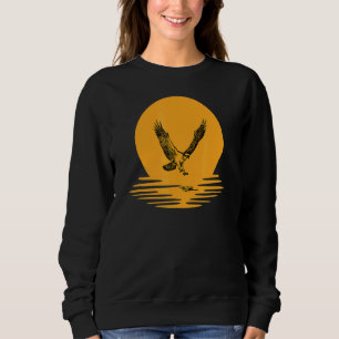 Sudadera Osprey Bird Hunt Sunset Naranja Para Hombres Bo