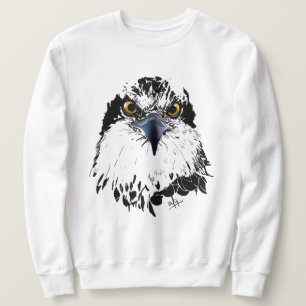 Sudadera Osprey Drawing Black and White Piereyyes Oyes