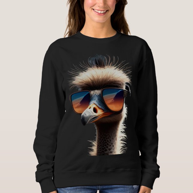 Sudadera Ostrich Bird Emu Ratite I Love Ostriches Allegedly (Anverso)